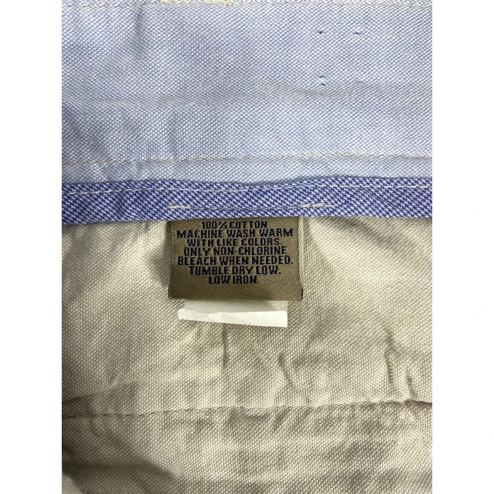 Bills Khakis Pants Mens 36x31 Gray Seersucker Pleated Front  Cotton Stipend New
